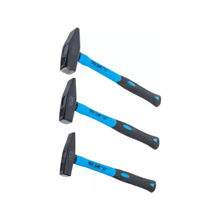 Jeu de marteaux de serrurier | manche en fibres de verre | DIN 1041 | 300 / 500 / 800 g | 3 pièces