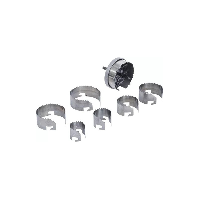 Jeu de scies-cloches | Ø 26 - 63 mm | profondeur 25 mm | 7 pièces Jeu de scies-cloches | Ø 26 - 63 mm | profondeur 25 mm | 7 pièces