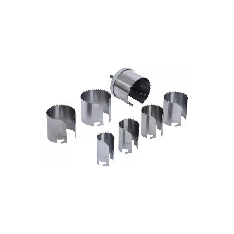 Jeu de scies-cloches | Ø 26 - 63 mm | profondeur 43 mm | 7 pièces Jeu de scies-cloches | Ø 26 - 63 mm | profondeur 43 mm | 7 pièces