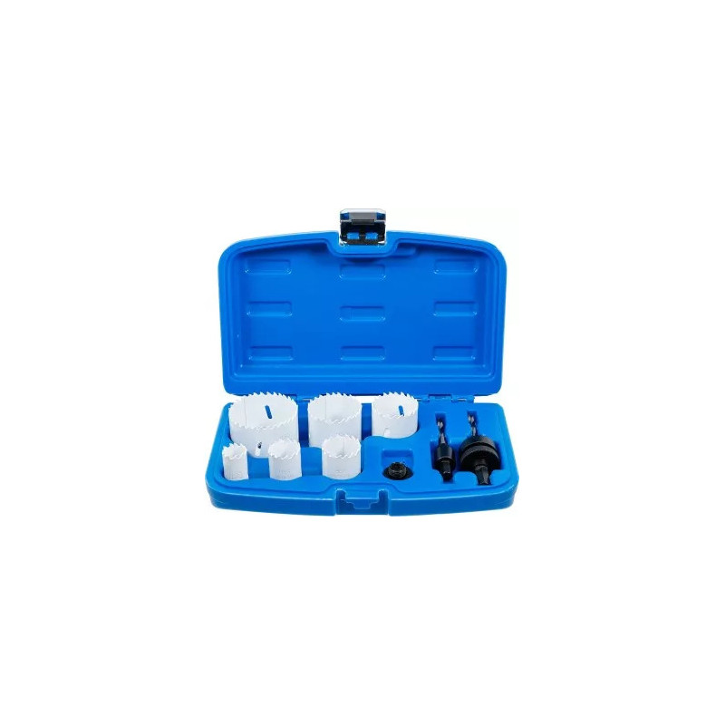 Jeu de scies-cloches | Ø 22 - 65 mm | profondeur 40 mm | 8 pièces Jeu de scies-cloches | Ø 22 - 65 mm | profondeur 40 mm | 8 pièces