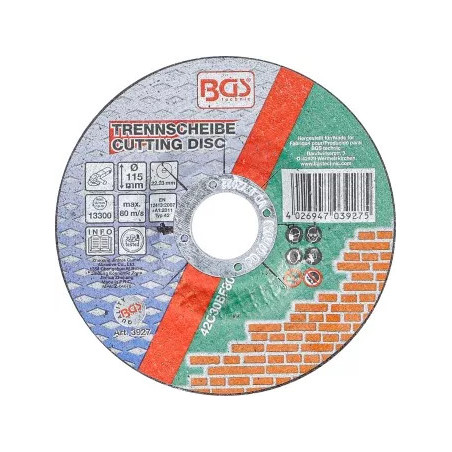 Disque à couper pour pierre | Ø 115 x 2,5 x 22,2 mm | type 42