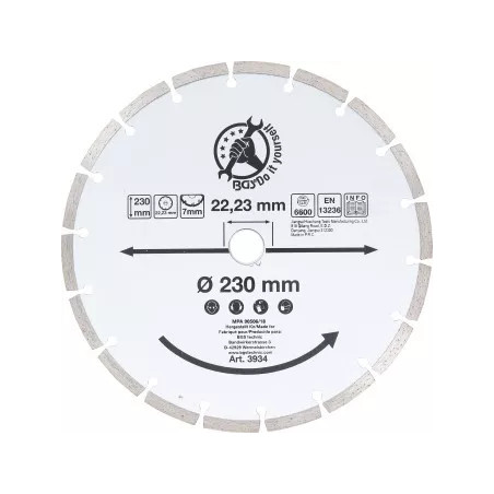 Disque de coupe en segments | Ø 230 mm