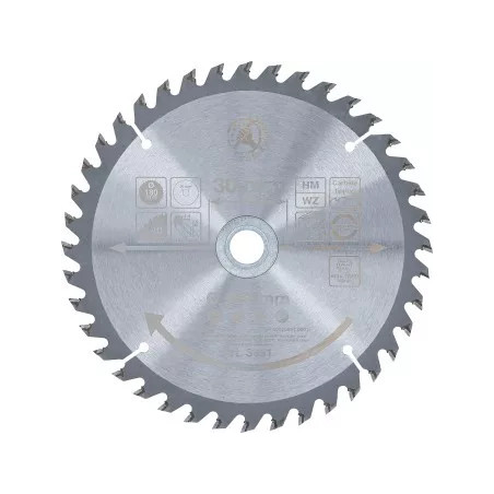 Lame de scie circulaire en métal dur | Ø 180 x 30 x 2,5 mm | 40 dents