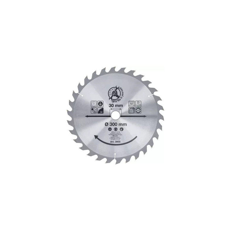 Lame de scie circulaire en métal dur | Ø 300 x 30 x 3,2 mm | 30 dents Lame de scie circulaire en métal dur | Ø 300 x 30 x 3,2 mm | 30 dents