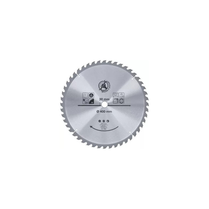 Lame de scie circulaire en métal dur | Ø 400 x 30 x 3,4 mm | 48 dents Lame de scie circulaire en métal dur | Ø 400 x 30 x 3,4 mm | 48 dents