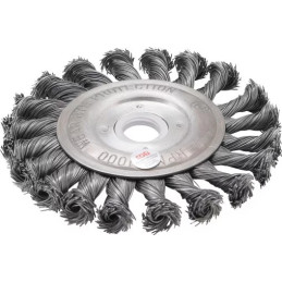 Brosse plate | brosse ronde tressée | Ø 115 mm