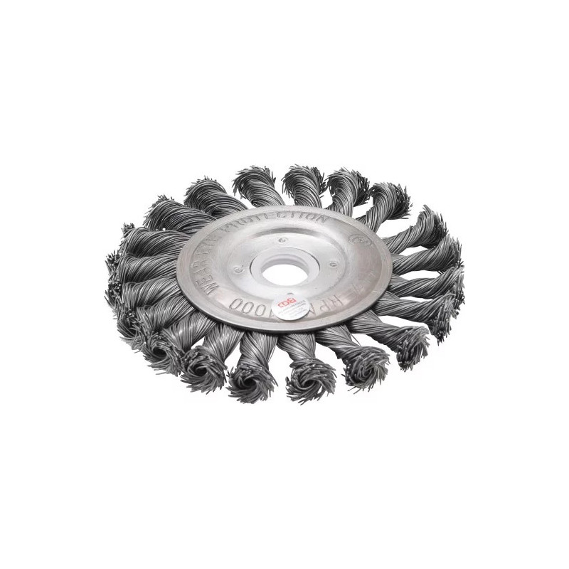 Brosse plate | brosse ronde tressée | Ø 115 mm Brosse plate | brosse ronde tressée | Ø 115 mm