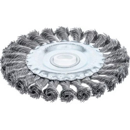Brosse plate | brosse ronde tressée | Ø 125 mm