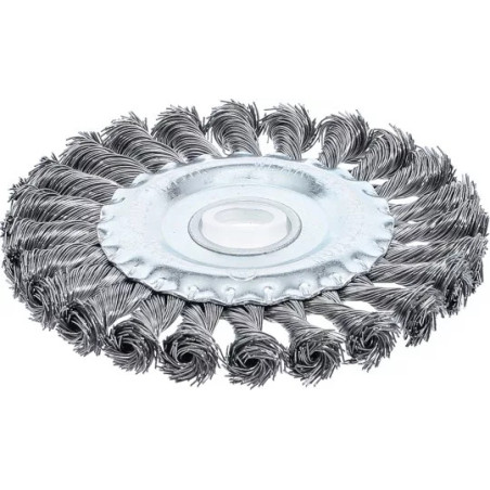 Brosse plate | brosse ronde tressée | Ø 125 mm