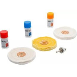 Kit de polissage pour métal doux | 7 pièces