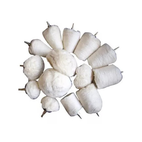 Assortiment de têtes de polissage | 6,3 mm (1/4") | 14 pièces