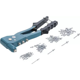Jeu de pinces à riveter | 2,4 / 3,2 / 4,0 / 4,8 mm | 250 mm