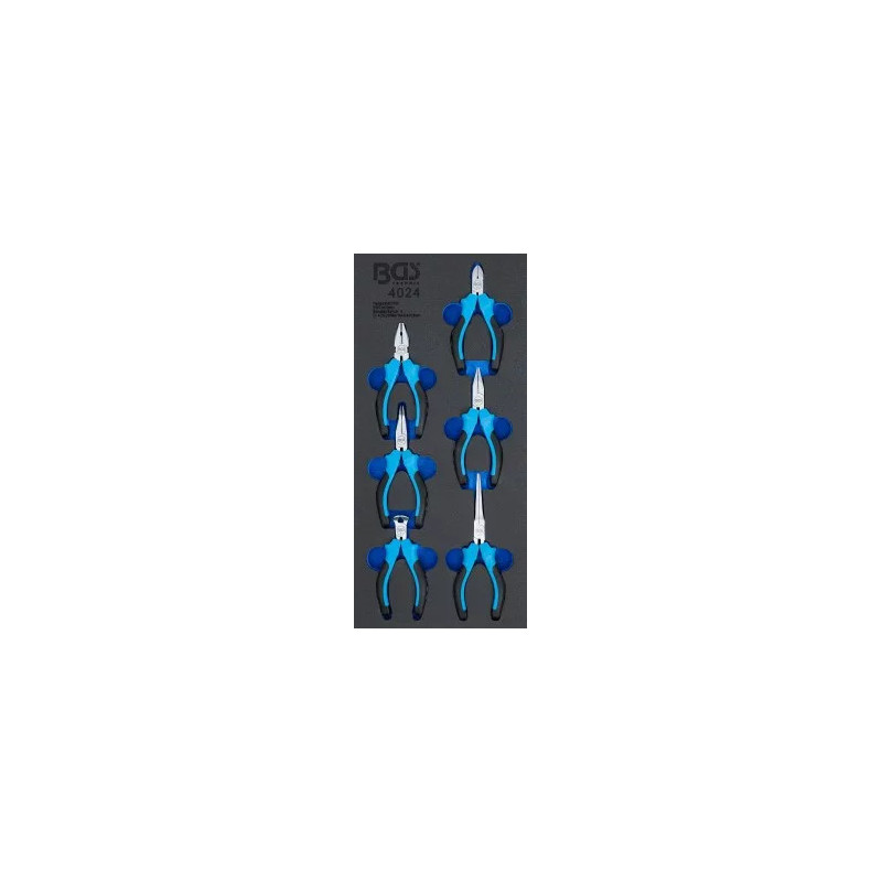 Insert de servante d'atelier 1/3 : Jeu de pinces mini de précision | 6 pièces Insert de servante d'atelier 1/3 : Jeu de pinces mini de précision | 6 pièces