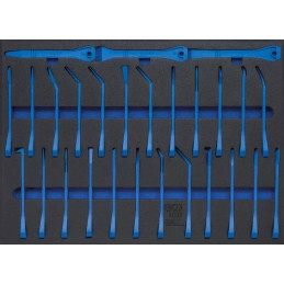 Insert de servante d'atelier 3/3 : Jeu de coins nylon pour garnitures et grattoirs | 27 pièces