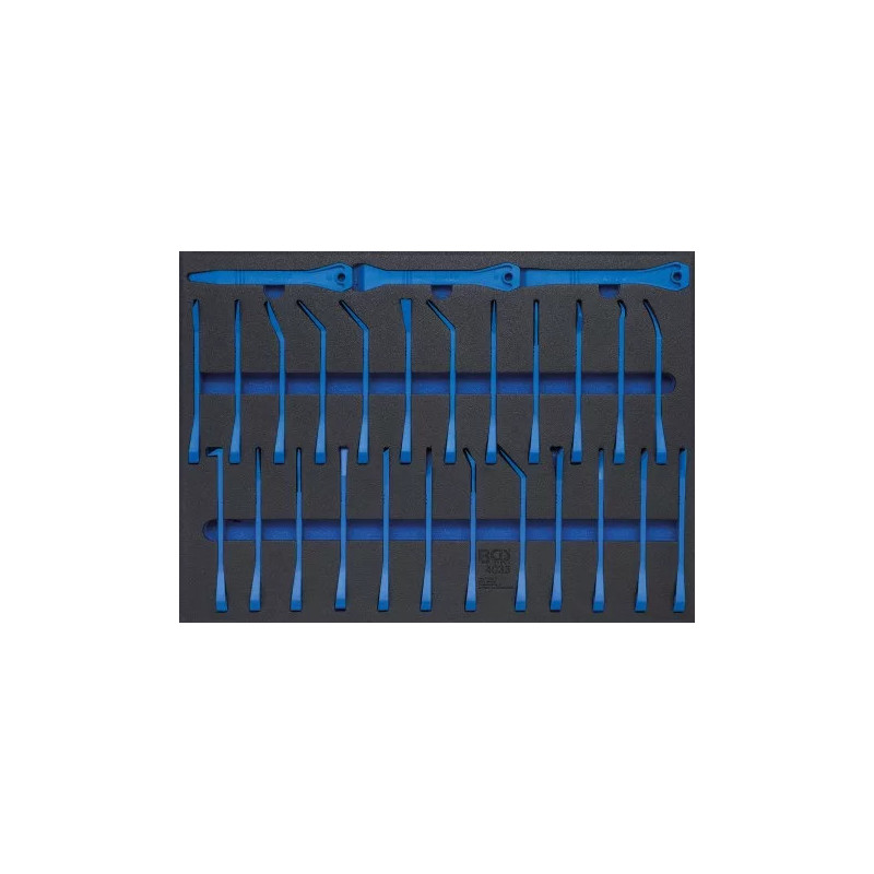 Insert de servante d'atelier 3/3 : Jeu de coins nylon pour garnitures et grattoirs | 27 pièces