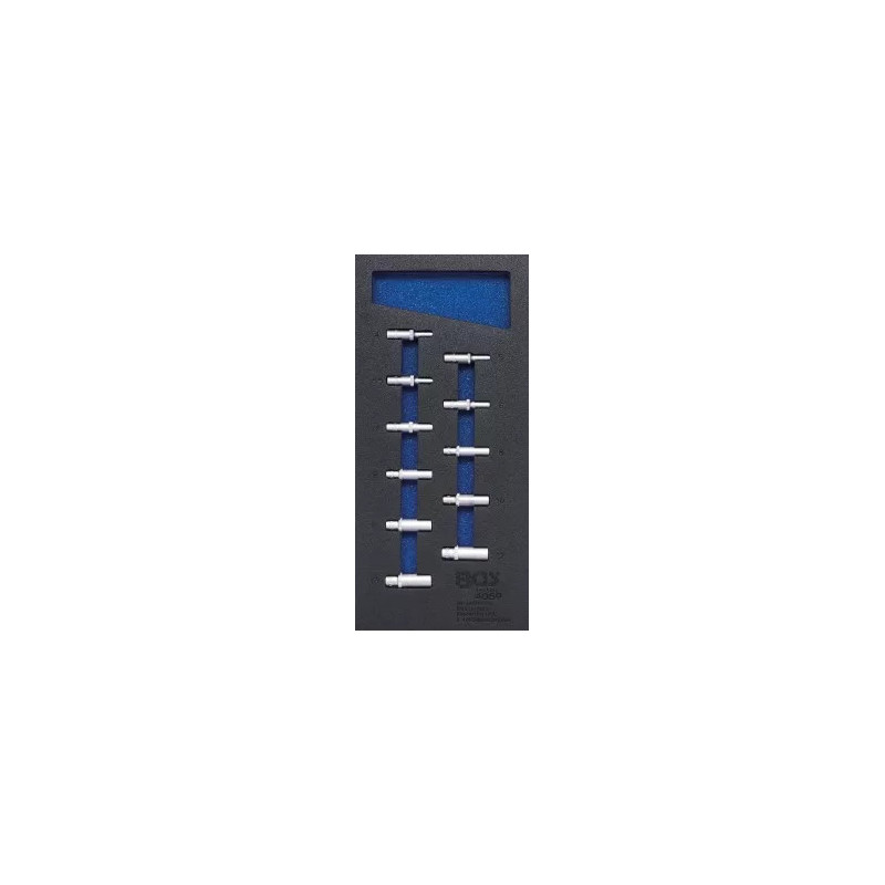 Insert de servante d'atelier 1/3 : Douilles pour clé, six pans | 6,3 mm (1/4") | 4 - 13 mm | longues | 11 pièces Insert de servante d'atelier 1/3 : Douilles pour clé, six pans | 6,3 mm (1/4") | 4 - 13 mm | longues | 11 pièces