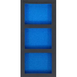 Insert de servante d'atelier 1/3, vide : 3 tablettes | 408 x 189 x 32 mm