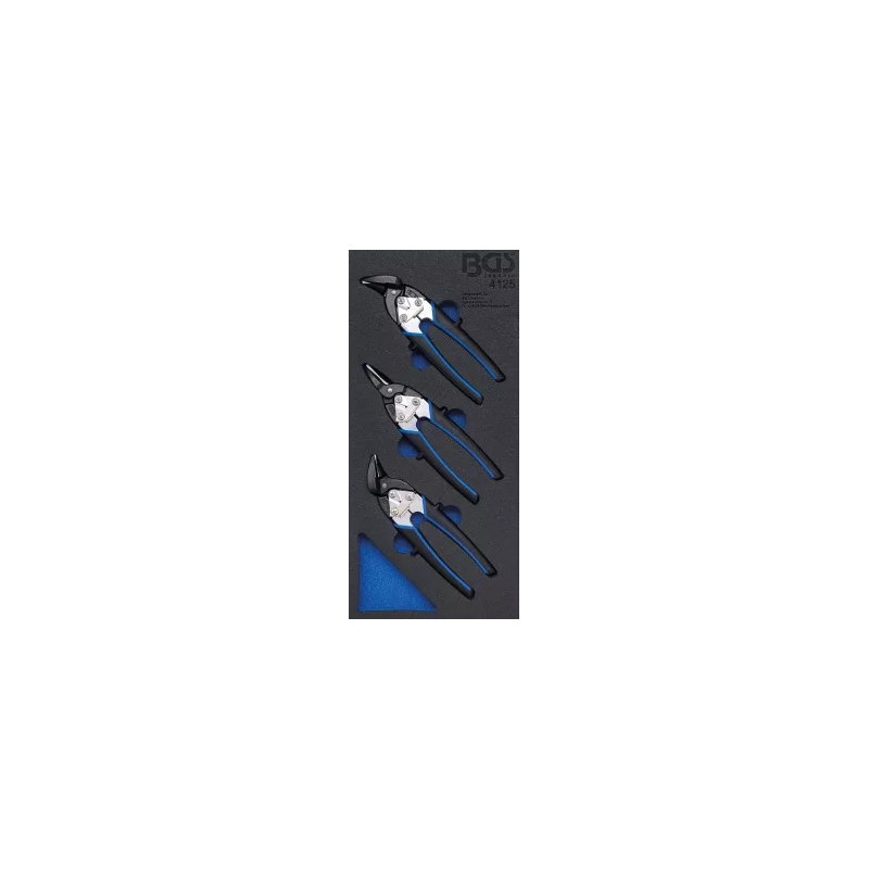 Insert de servante d'atelier 1/3 : Jeu de cisailles à tôle mini | 3 pièces Insert de servante d'atelier 1/3 : Jeu de cisailles à tôle mini | 3 pièces