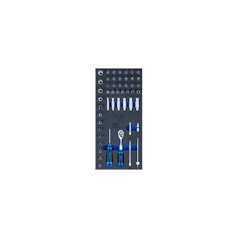 Insert de servante d’atelier 1/3 : Jeu de douilles | 6,3 mm (1/4") | 50 pièces Insert de servante d’atelier 1/3 : Jeu de douilles | 6,3 mm (1/4") | 50 pièces
