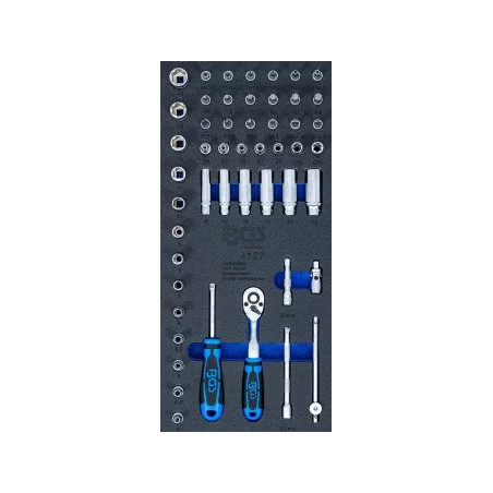 Insert de servante d’atelier 1/3 : Jeu de douilles | 6,3 mm (1/4") | 50 pièces