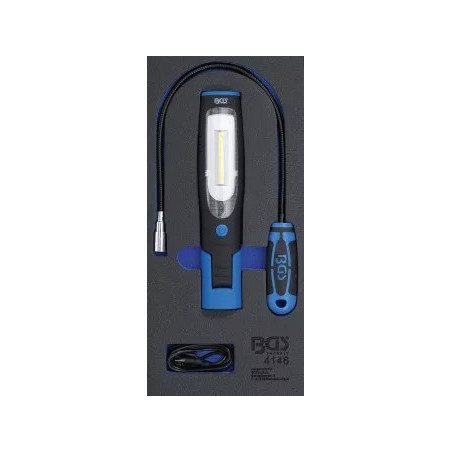 Insert de servante d'atelier 1/3 : Lampe à main et lampe magnétique | 3 pièces