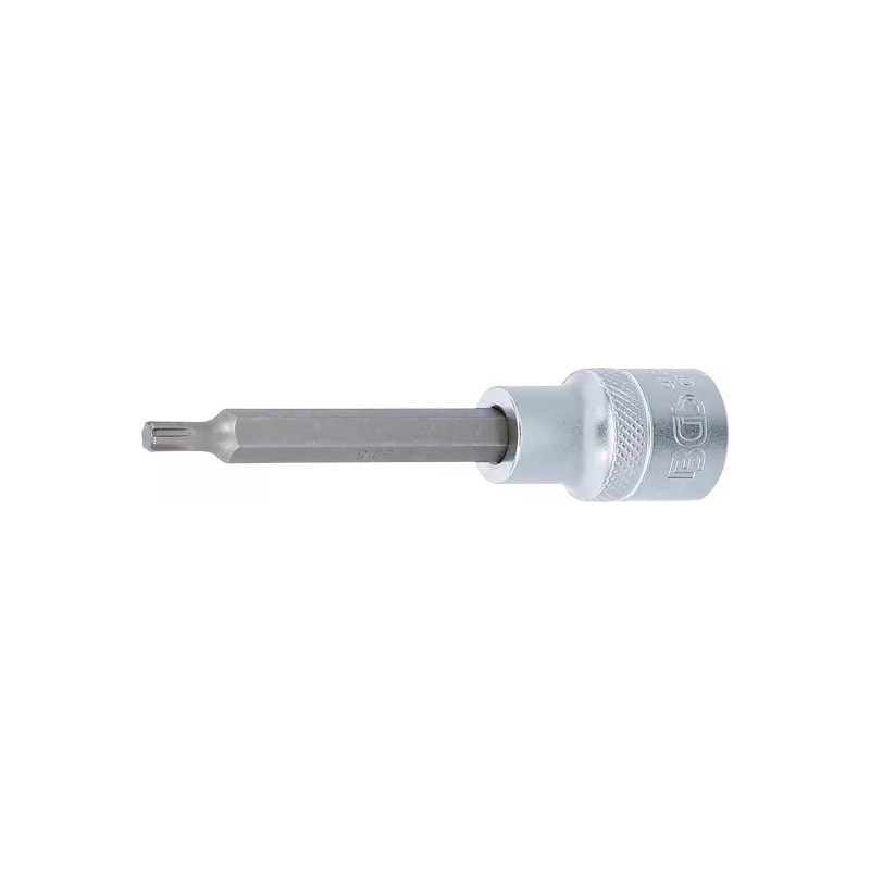 Douilles à embouts | longueur 100 mm | 12,5 mm (1/2") | profil cannelé (pour RIBE) M5