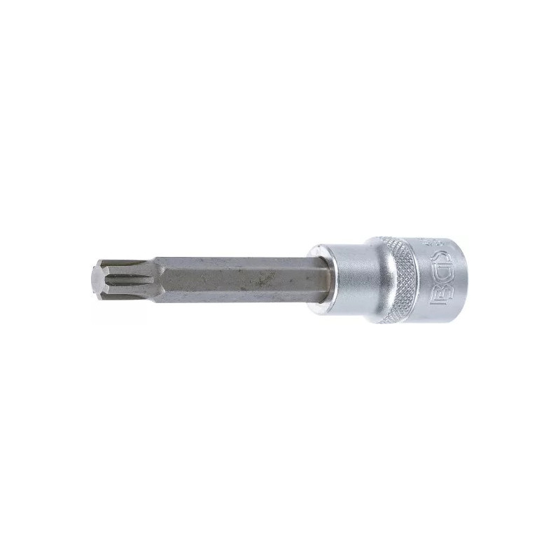 Douilles à embouts | longueur 100 mm | 12,5 mm (1/2") | profil cannelé (pour RIBE) M10