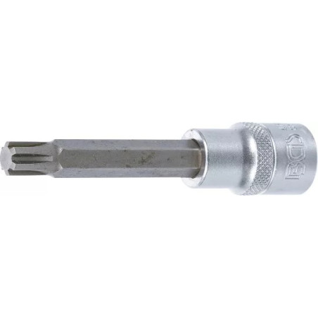 Douilles à embouts | longueur 100 mm | 12,5 mm (1/2") | profil cannelé (pour RIBE) M10