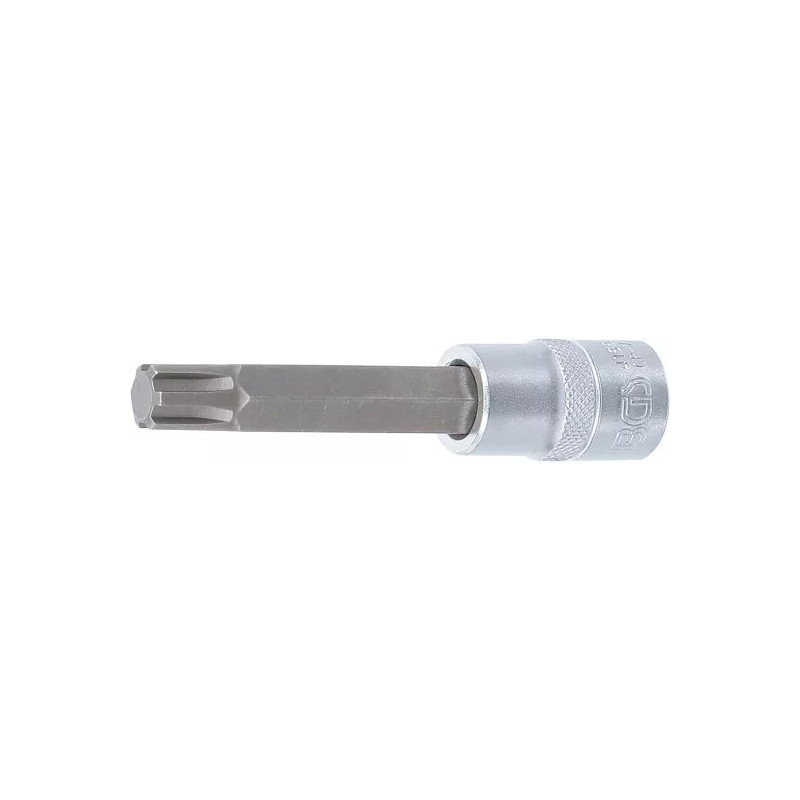 Douilles à embouts | longueur 100 mm | 12,5 mm (1/2") | profil cannelé (pour RIBE) M12
