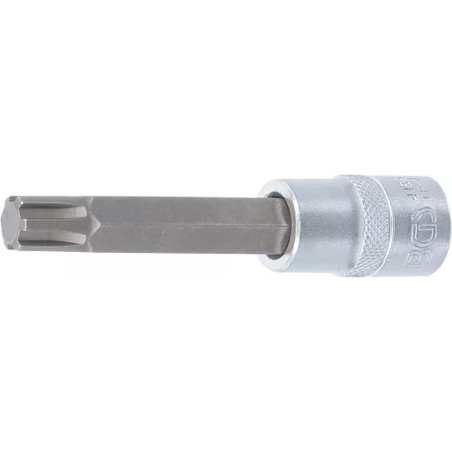 Douilles à embouts | longueur 100 mm | 12,5 mm (1/2") | profil cannelé (pour RIBE) M12