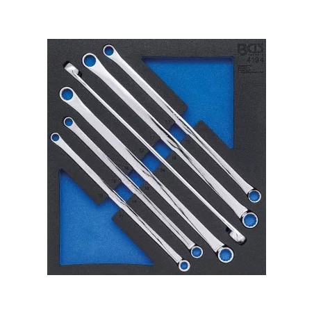 Insert de servante d’atelier 2/3: Jeu de clés polygonales doubles | extra longues | 10 x 11 - 22 x 24 mm | 6 pièces