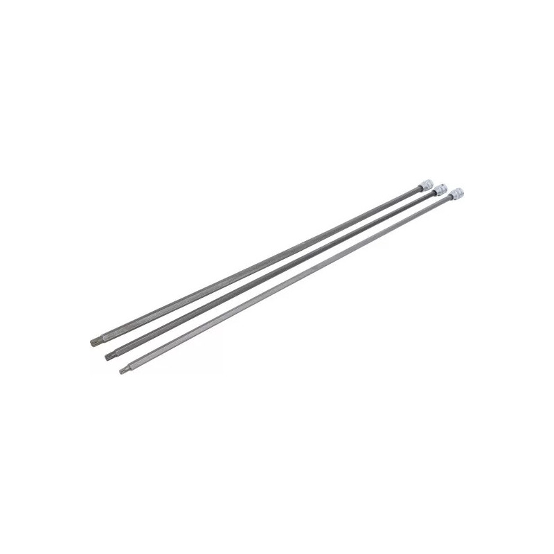Jeu de douilles à embouts | longueur 800 mm | 12,5 mm (1/2") | polygone femelle (pour XZN) | pour VAG | 3 pièces