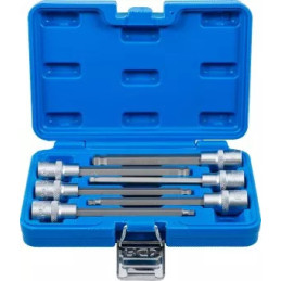 Jeu de douilles à embouts | 12,5 mm (1/2") | six pans intérieurs avec tête sphérique 5 - 12 mm | 6 pièces
