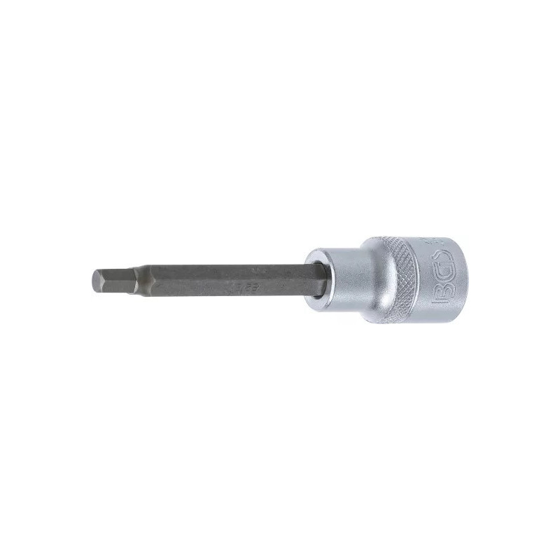 Douille à embouts, longueur 100 mm, 12,5 mm (1/2") | six pans intérieurs 6 mm Douille à embouts, longueur 100 mm, 12,5 mm (1/2") | six pans intérieurs 6 mm