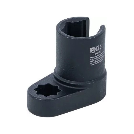 Douille pour sonde Lambda | avec angle | 12,5 mm (1/2") double carré | 22 mm | fente 11 mm