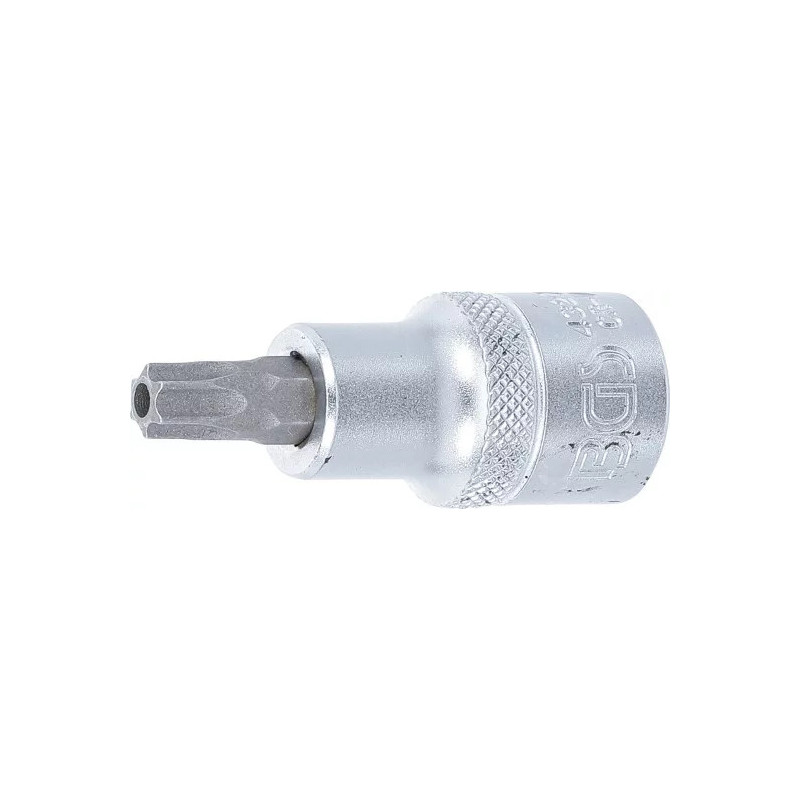 Douille à embouts | 12,5 mm (1/2") | profil T (pour Torx) avec perçage T45 Douille à embouts | 12,5 mm (1/2") | profil T (pour Torx) avec perçage T45