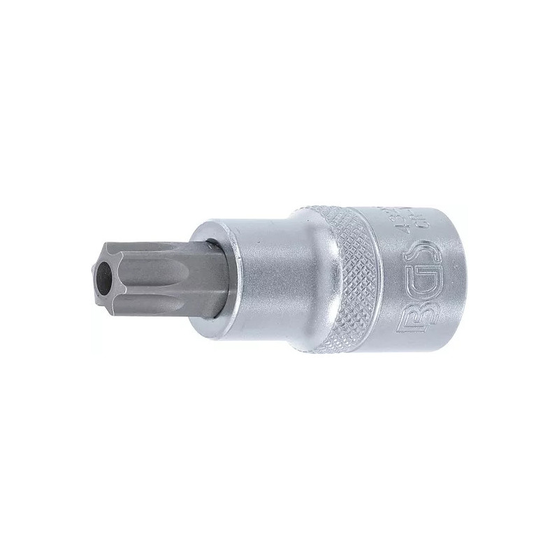 Douille à embouts | 12,5 mm (1/2") | profil T (pour Torx) avec perçage T55 Douille à embouts | 12,5 mm (1/2") | profil T (pour Torx) avec perçage T55