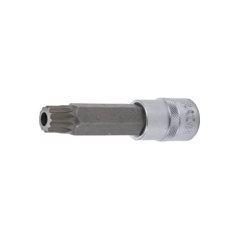 Douille à embouts | longueur 100 mm | 12,5 mm (1/2") | denture multiple intérieure (pour XZN) avec perçage M16 Douille à embouts | longueur 100 mm | 12,5 mm (1/2") | denture multiple intérieure (pour XZN) avec perçage M16