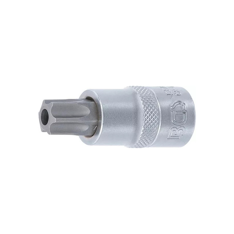 Douille à embouts | 12,5 mm (1/2") | profil T (pour Torx) avec perçage T60 Douille à embouts | 12,5 mm (1/2") | profil T (pour Torx) avec perçage T60