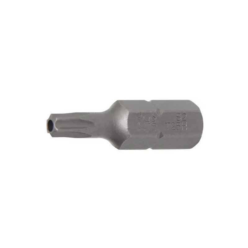 Embout | Longueur 30 mm |8 mm (5/16") | profil T (pour Torx) avec perçage T25 Embout | Longueur 30 mm |8 mm (5/16") | profil T (pour Torx) avec perçage T25