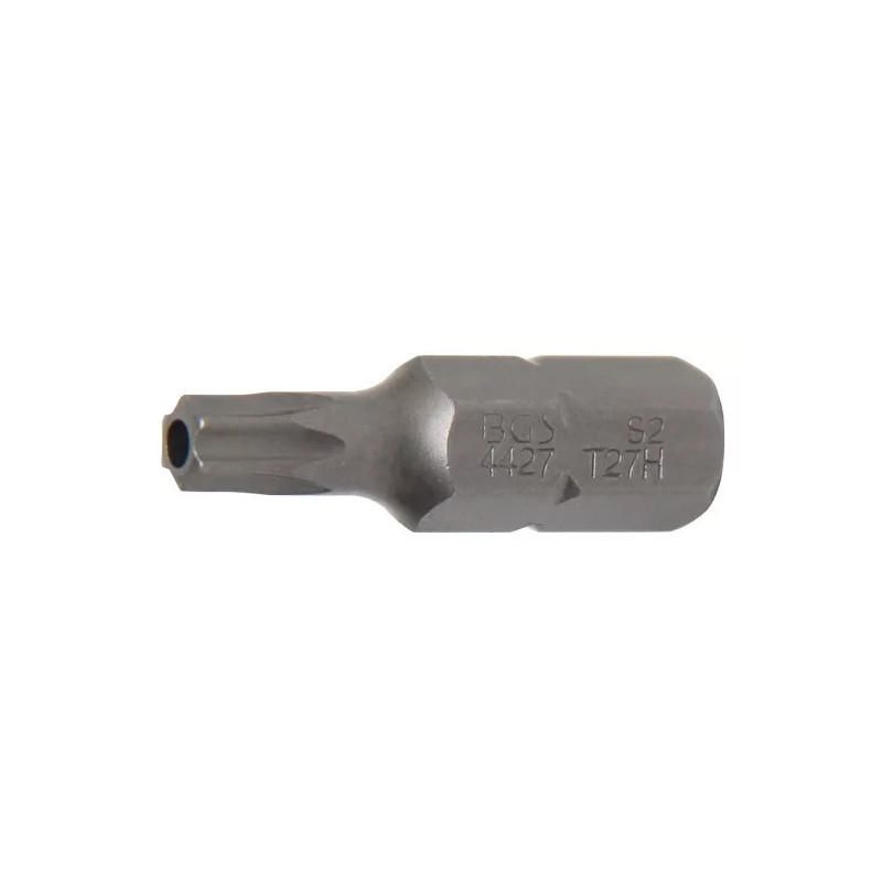 Embout | Longueur 30 mm |8 mm (5/16") | profil T (pour Torx) avec perçage T27 Embout | Longueur 30 mm |8 mm (5/16") | profil T (pour Torx) avec perçage T27