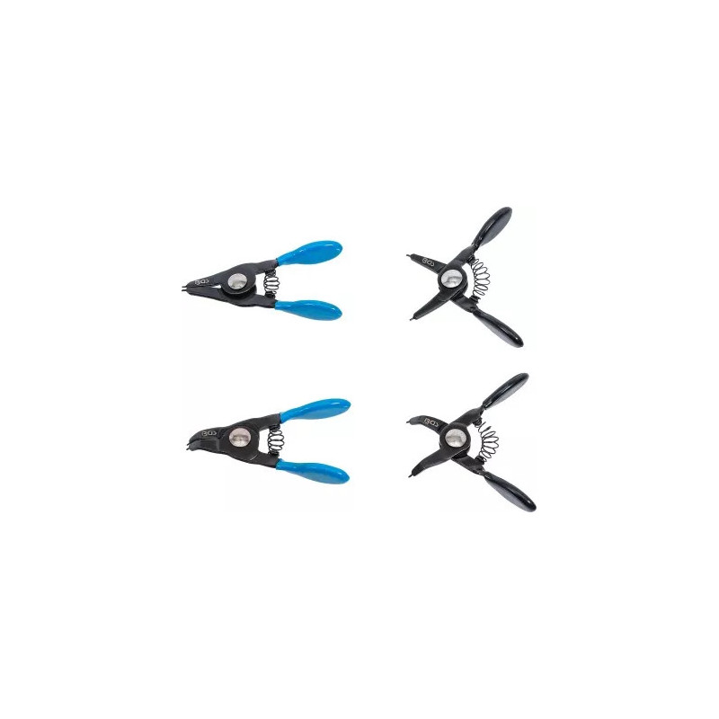 Jeu de pinces à circlips | pour petits circlips | 80 mm | 4 pièces Jeu de pinces à circlips | pour petits circlips | 80 mm | 4 pièces