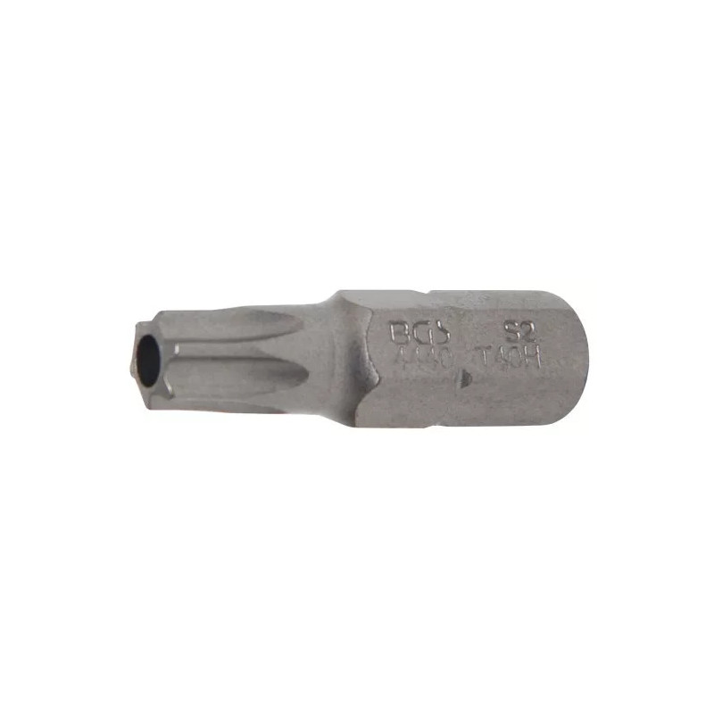 Embout | Longueur 30 mm | 8 mm (5/16") | profil T (pour Torx) avec perçage T40 Embout | Longueur 30 mm | 8 mm (5/16") | profil T (pour Torx) avec perçage T40