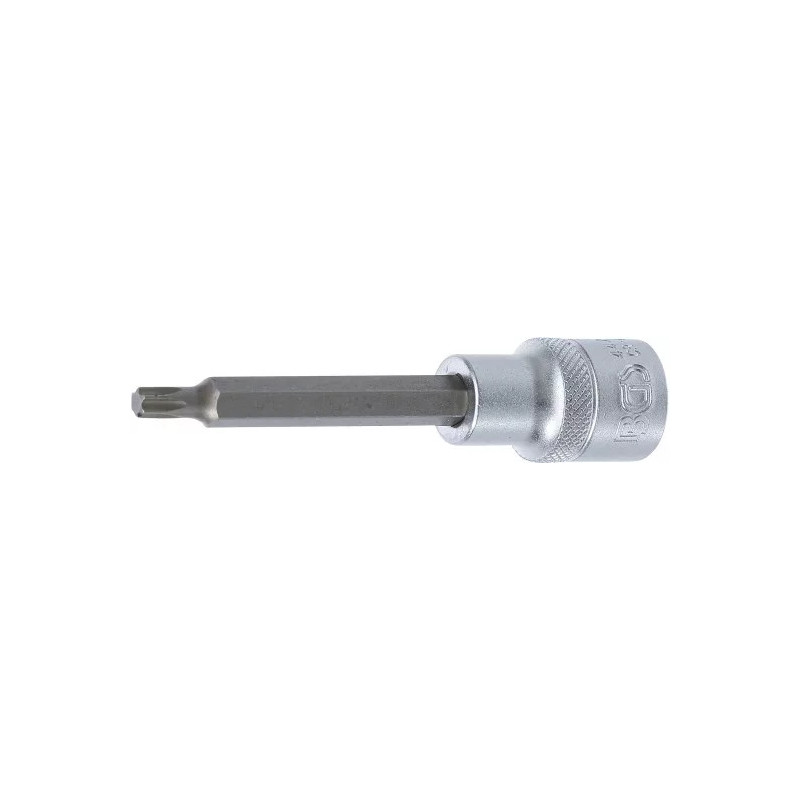 Douille à embouts | longueur 100 mm | 12,5 mm (1/2") | profil T (pour Torx) T30 Douille à embouts | longueur 100 mm | 12,5 mm (1/2") | profil T (pour Torx) T30