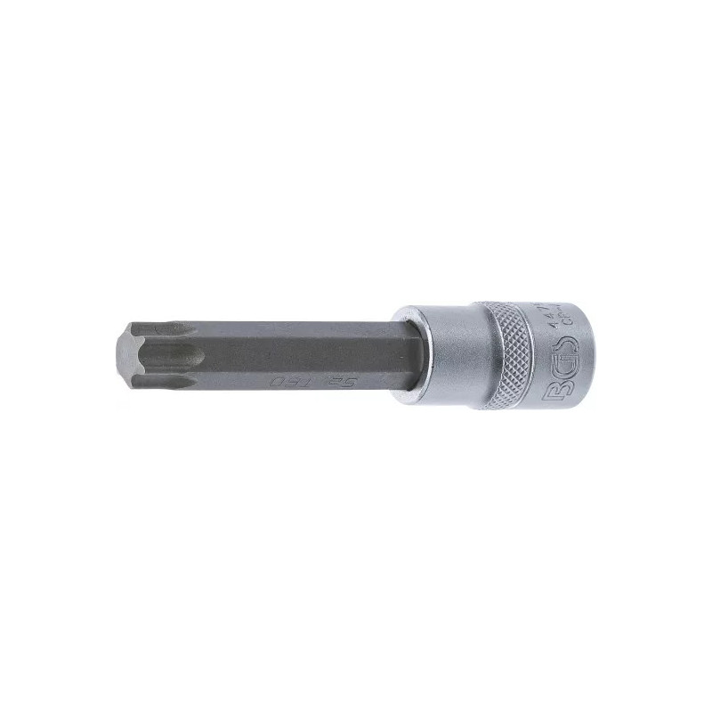 Douille à embouts | longueur 100 mm | 12,5 mm (1/2") | profil T (pour Torx) T60 Douille à embouts | longueur 100 mm | 12,5 mm (1/2") | profil T (pour Torx) T60