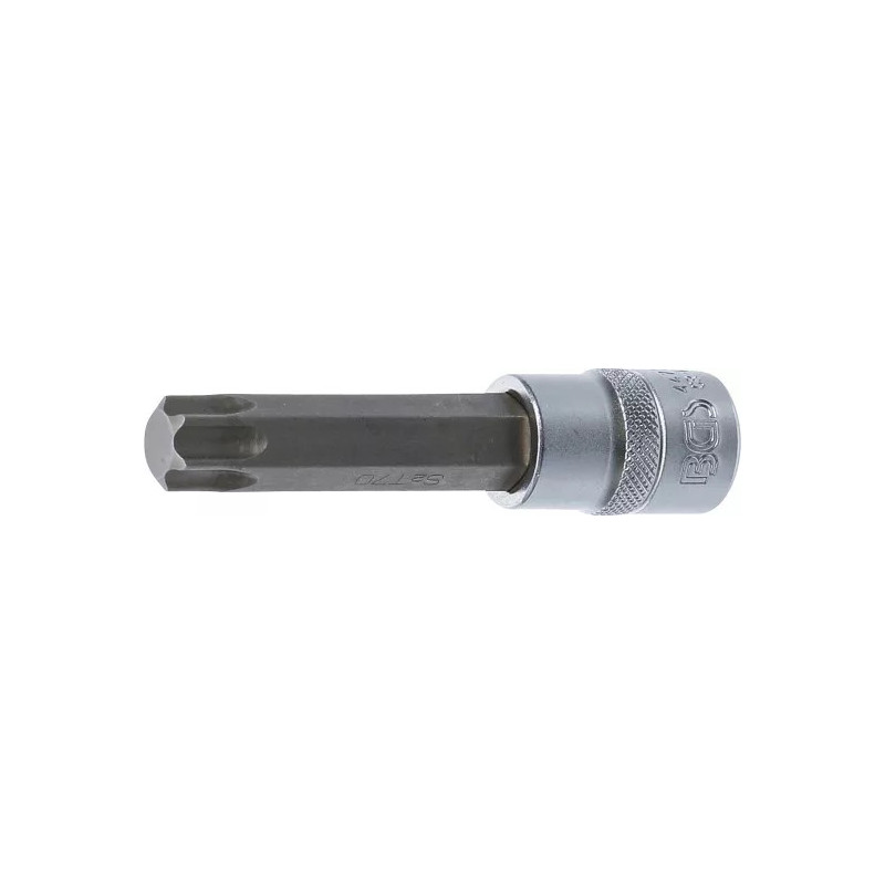 Douille à embouts | longueur 100 mm | 12,5 mm (1/2") | profil T (pour Torx) T70 Douille à embouts | longueur 100 mm | 12,5 mm (1/2") | profil T (pour Torx) T70