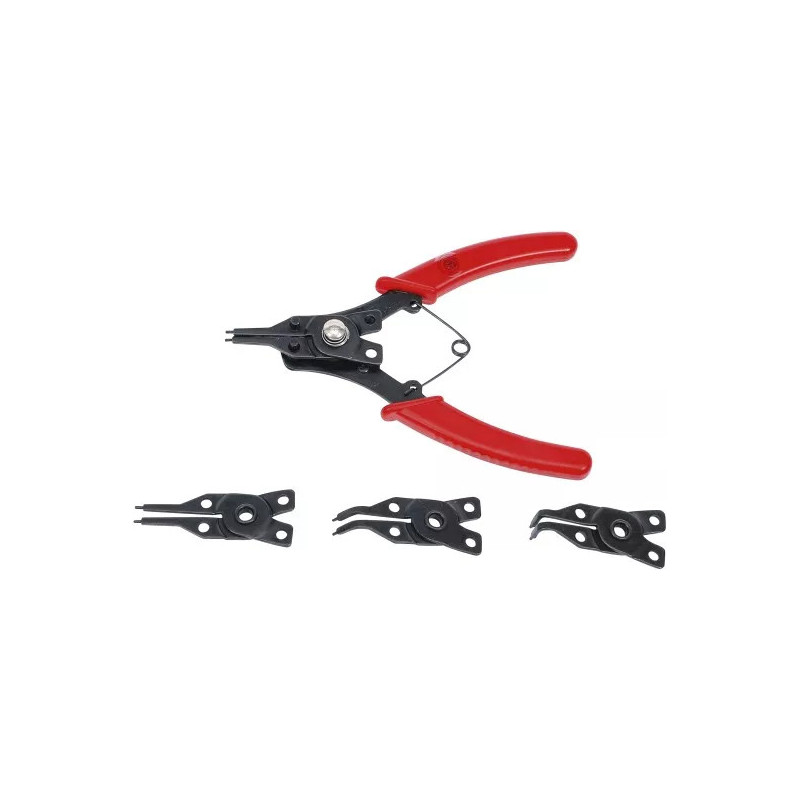 Pince à circlips à têtes échangeables | 160 mm | 5 pièces Pince à circlips à têtes échangeables | 160 mm | 5 pièces