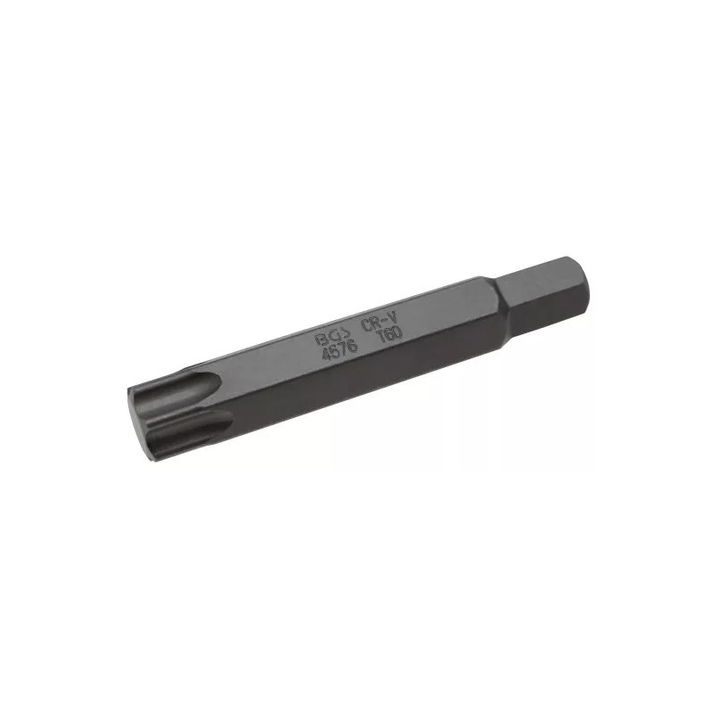 Embout | Longueur 75 mm | 10 mm | profil T (pour Torx) T60 Embout | Longueur 75 mm | 10 mm | profil T (pour Torx) T60