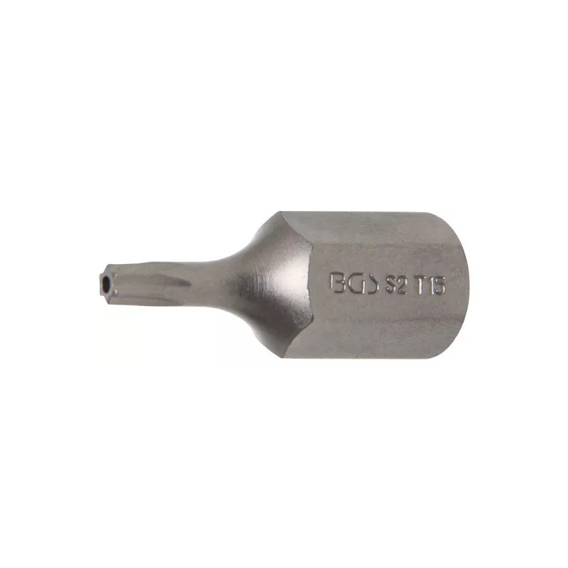 Embout | Longueur 30 mm | 10 mm (3/8") | profil T (pour Torx) avec perçage T15 Embout | Longueur 30 mm | 10 mm (3/8") | profil T (pour Torx) avec perçage T15