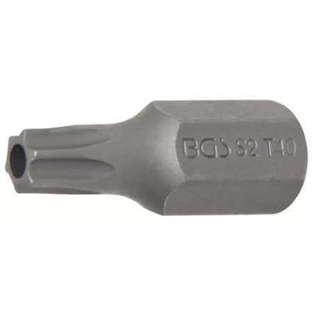 Embout | Longueur 30 mm | 10 mm (3/8") | profil T (pour Torx) avec perçage T40